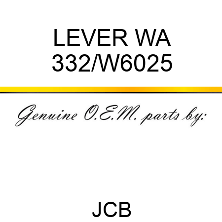 LEVER WA 332/W6025