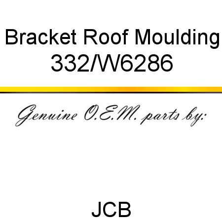 Bracket, Roof Moulding 332/W6286