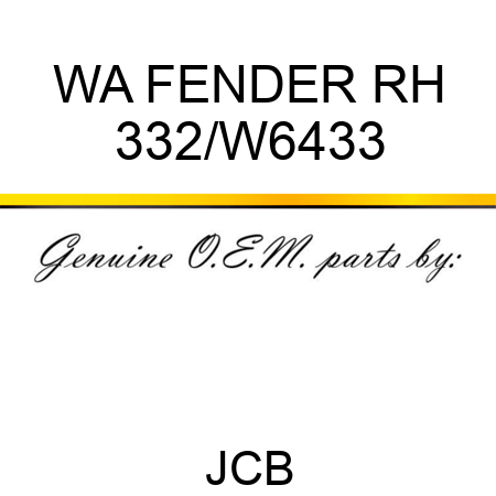 WA FENDER RH 332/W6433