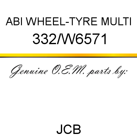 ABI WHEEL-TYRE MULTI 332/W6571