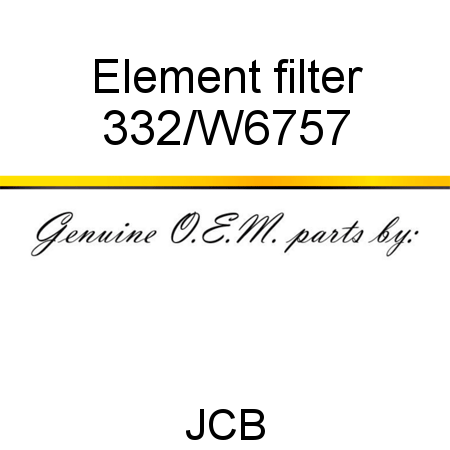 Element, filter 332/W6757