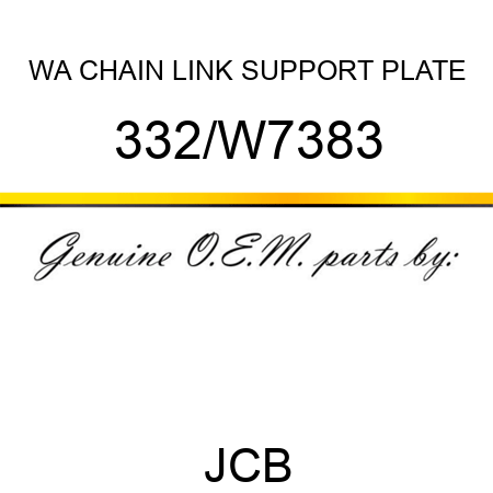 WA CHAIN LINK SUPPORT PLATE 332/W7383