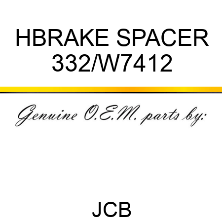 HBRAKE SPACER 332/W7412