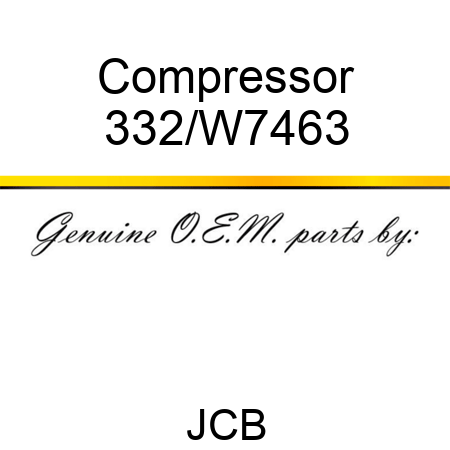 Compressor 332/W7463