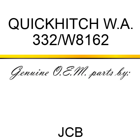 QUICKHITCH W.A. 332/W8162