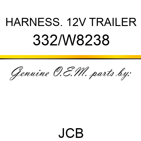 HARNESS. 12V TRAILER 332/W8238