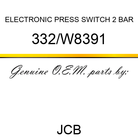 ELECTRONIC PRESS SWITCH 2 BAR 332/W8391