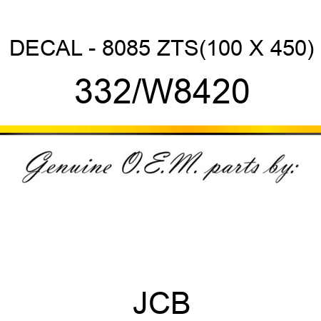 DECAL - 8085 ZTS(100 X 450) 332/W8420