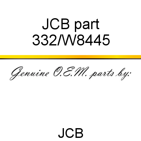 JCB part 332/W8445