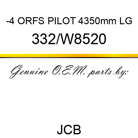 -4 ORFS PILOT 4350mm LG 332/W8520