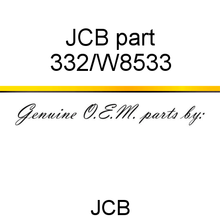 JCB part 332/W8533