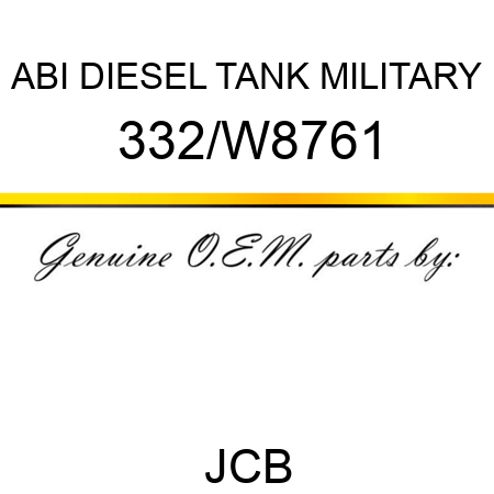 ABI DIESEL TANK MILITARY 332/W8761