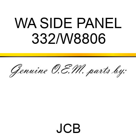 WA SIDE PANEL 332/W8806