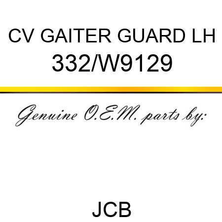 CV GAITER GUARD LH 332/W9129