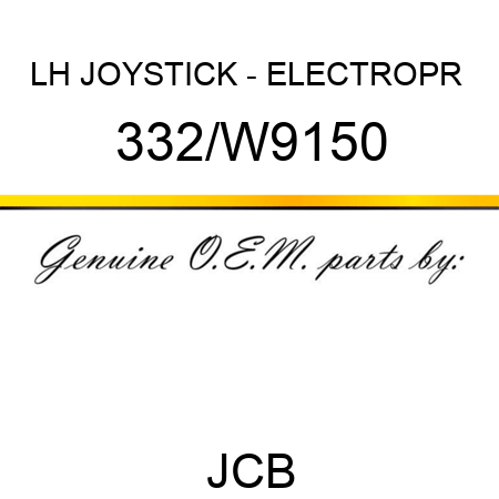 LH JOYSTICK - ELECTROPR+ 332/W9150