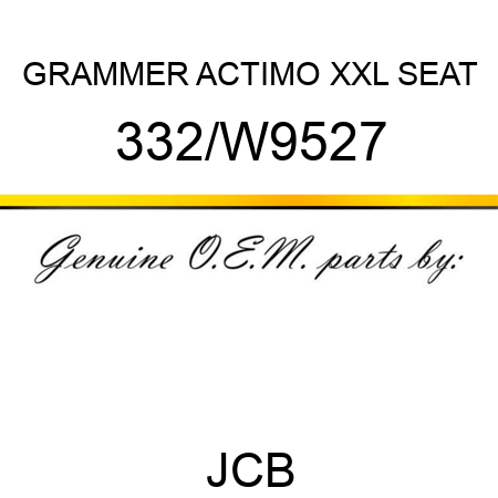 GRAMMER ACTIMO XXL SEAT 332/W9527