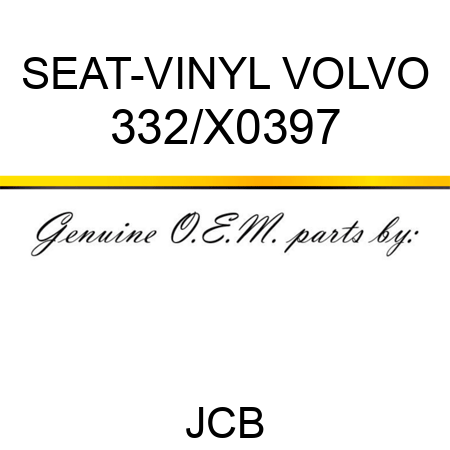 SEAT-VINYL VOLVO 332/X0397