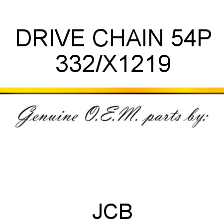 DRIVE CHAIN 54P 332/X1219