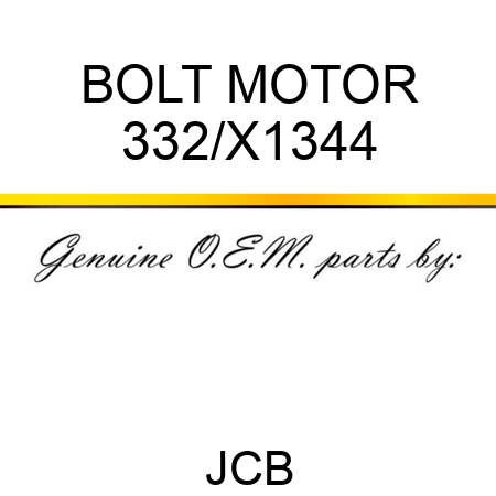 BOLT MOTOR 332/X1344