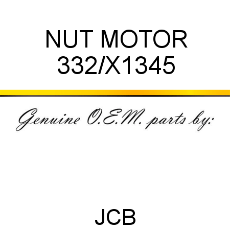 NUT MOTOR 332/X1345