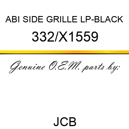 ABI SIDE GRILLE LP-BLACK 332/X1559