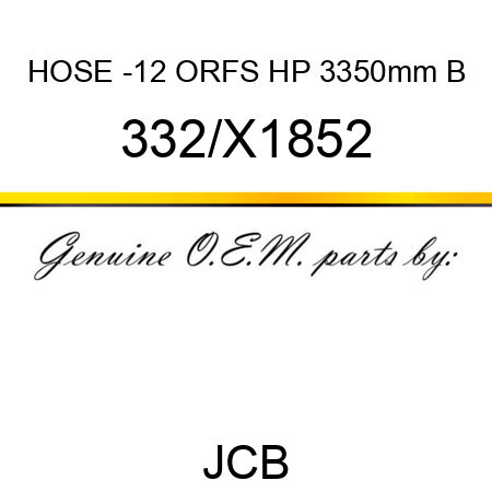 HOSE -12 ORFS HP 3350mm B 332/X1852