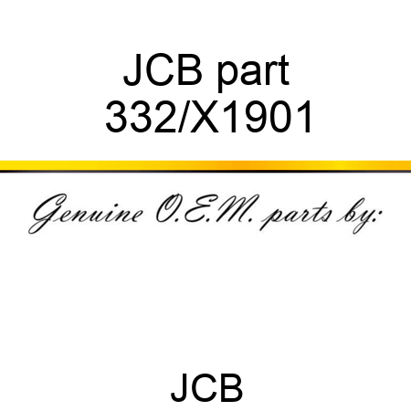 JCB part 332/X1901