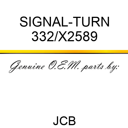 SIGNAL-TURN 332/X2589