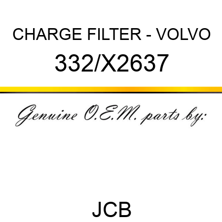 CHARGE FILTER - VOLVO 332/X2637