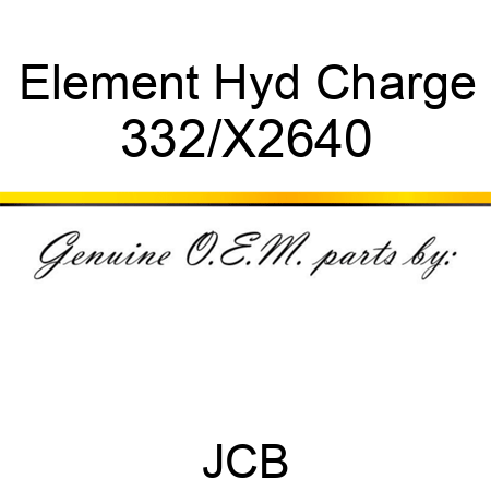Element Hyd Charge 332/X2640