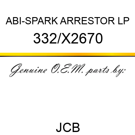ABI-SPARK ARRESTOR LP 332/X2670