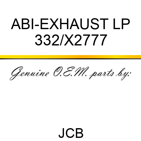 ABI-EXHAUST LP 332/X2777