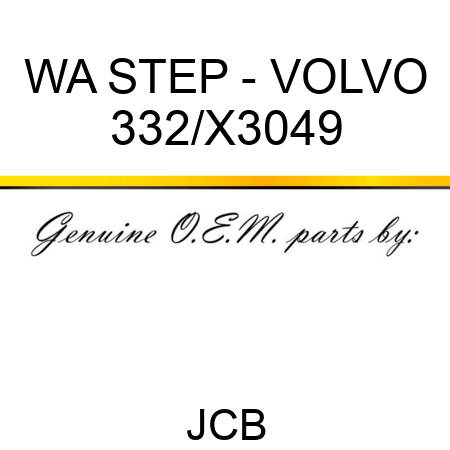 WA STEP - VOLVO 332/X3049