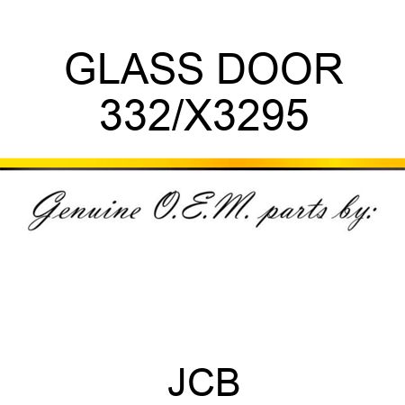 GLASS DOOR 332/X3295