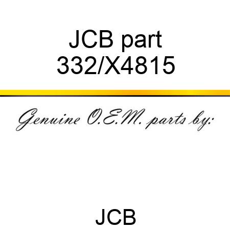 JCB part 332/X4815