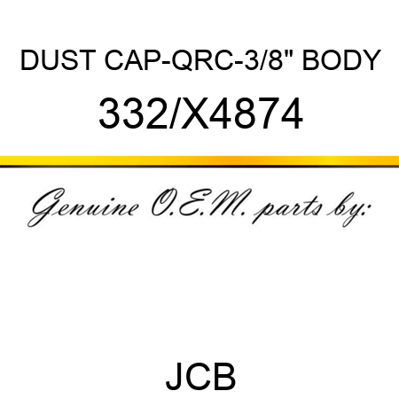 DUST CAP-QRC-3/8