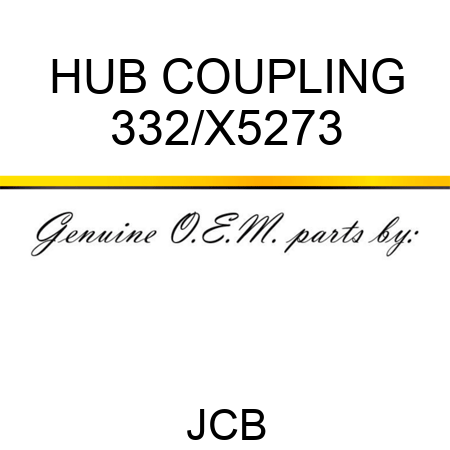 HUB COUPLING 332/X5273