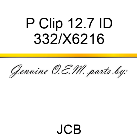 P Clip 12.7 ID 332/X6216