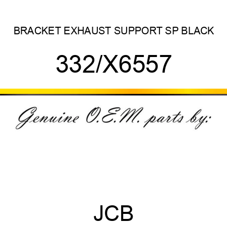 BRACKET EXHAUST SUPPORT SP BLACK 332/X6557