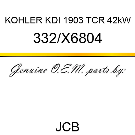 KOHLER KDI 1903 TCR 42kW 332/X6804