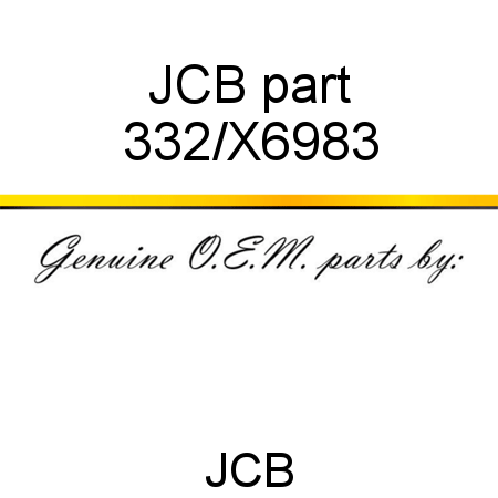 JCB part 332/X6983