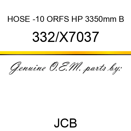 HOSE -10 ORFS HP 3350mm B 332/X7037
