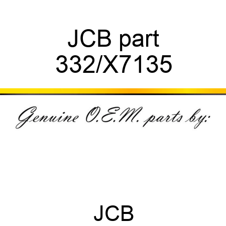 JCB part 332/X7135