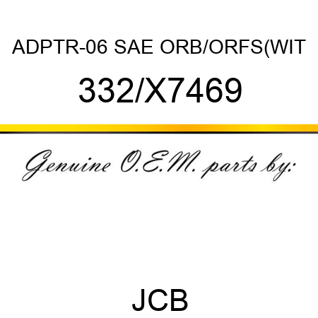 ADPTR-06 SAE ORB/ORFS(WIT 332/X7469