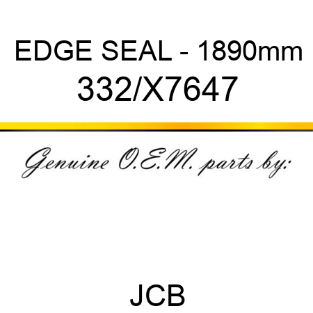 EDGE SEAL - 1890mm 332/X7647