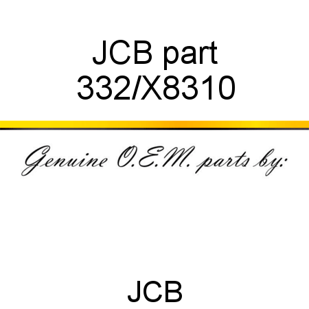 JCB part 332/X8310