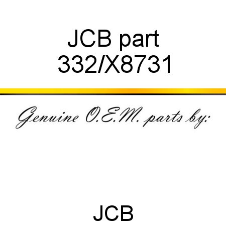 JCB part 332/X8731