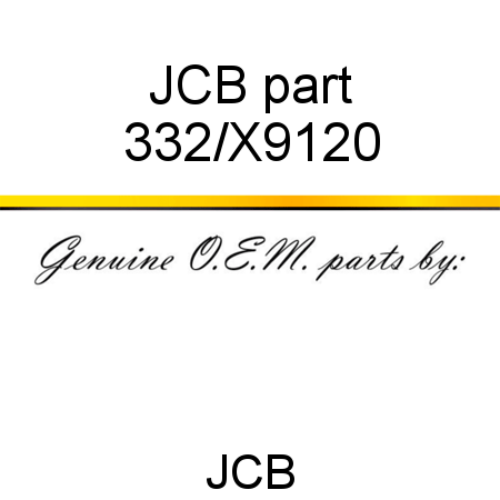 JCB part 332/X9120