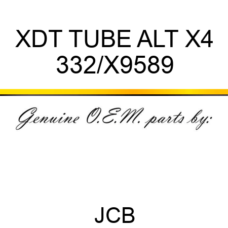 XDT TUBE ALT X4 332/X9589