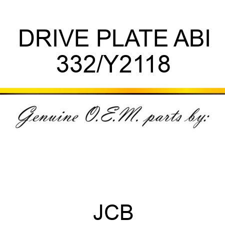 DRIVE PLATE ABI 332/Y2118